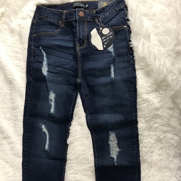 Denim - High waist skinny jeans